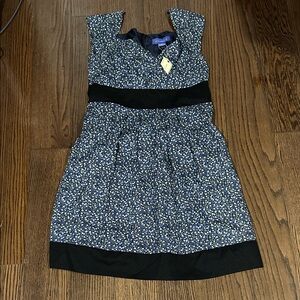 NWT Suzabelle blue black green floral boho dress sz M